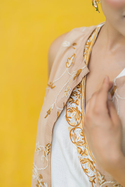 Nazrana Hand-embroidered Overlay